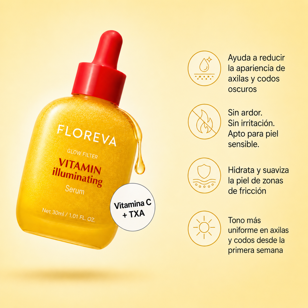 Floreva  -  Duo Iluminador | Aclara Manchas Sin Arder.