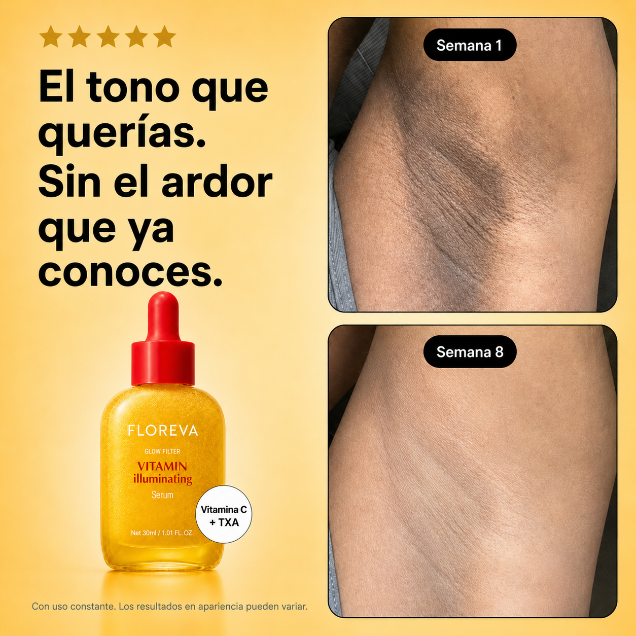 Floreva  -  Duo Iluminador | Aclara Manchas Sin Arder.